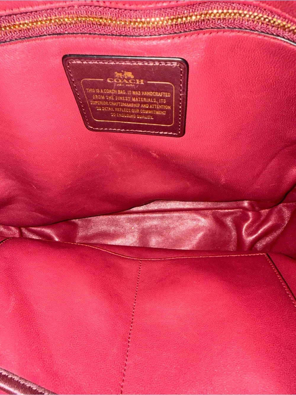 Coach Nomad Hobo Oxblood Glovetanned Leather Shoulder Bag Handbag